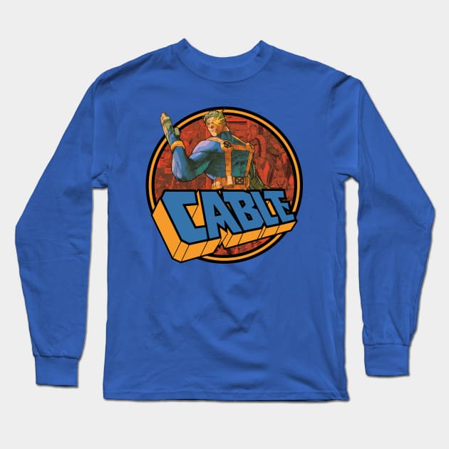 Comic Circle Series: Cable Long Sleeve T-Shirt by LinearStudios